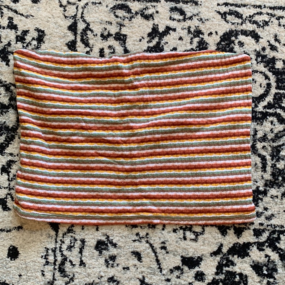 Striped tube top